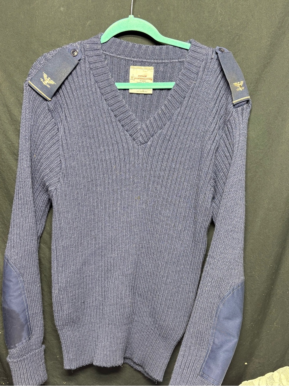 VTG Brigade Quartermasters Woolly Pully Navy Blue 100% Wool Commando Sweater 44